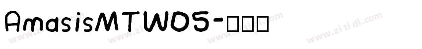 AmasisMTW05字体转换