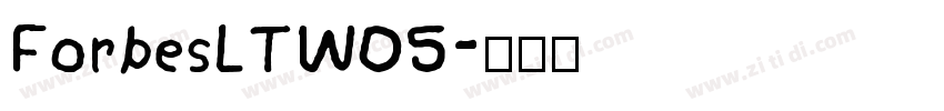 ForbesLTW05字体转换