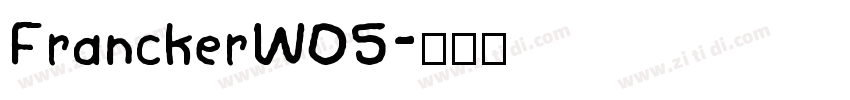 FranckerW05字体转换