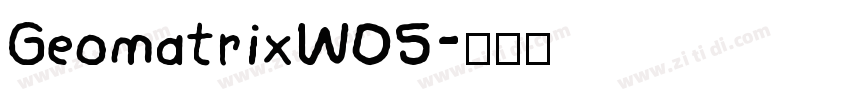 GeomatrixW05字体转换