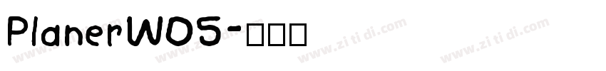 PlanerW05字体转换