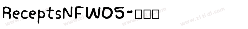 ReceptsNFW05字体转换