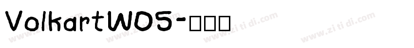 VolkartW05字体转换