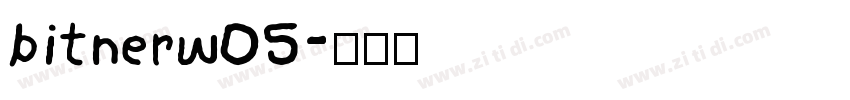 bitnerw05字体转换