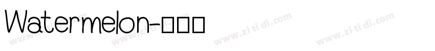 Watermelon字体转换