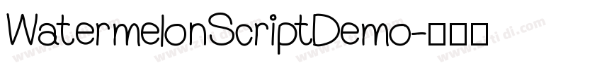 WatermelonScriptDemo字体转换