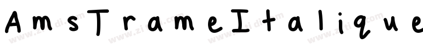 AmsTrameItalique字体转换