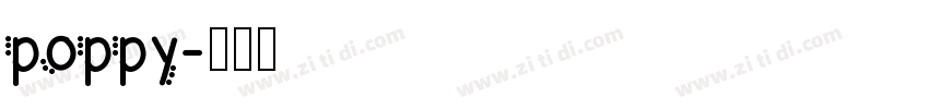 poppy字体转换