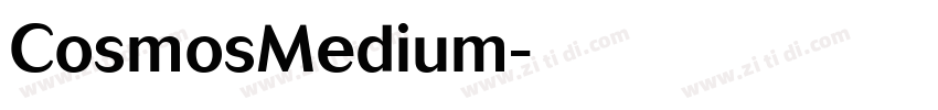 CosmosMedium字体转换