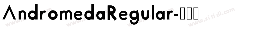 AndromedaRegular字体转换