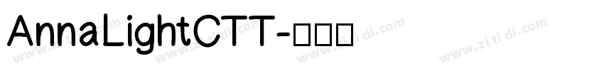 AnnaLightCTT字体转换