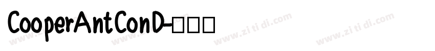 CooperAntConD字体转换
