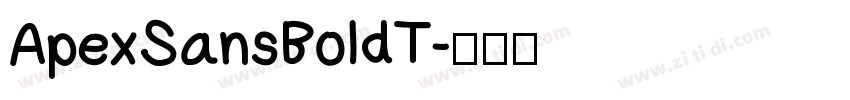 ApexSansBoldT字体转换