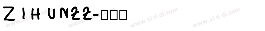 ZIHUN22字体转换