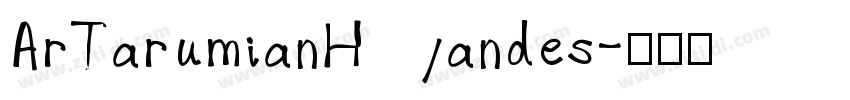 ArTarumianHandes字体转换