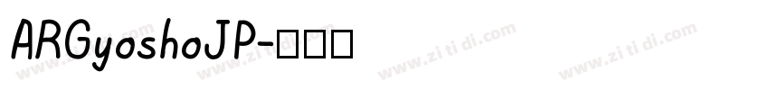 ARGyoshoJP字体转换