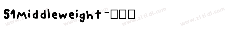 51Middleweight字体转换