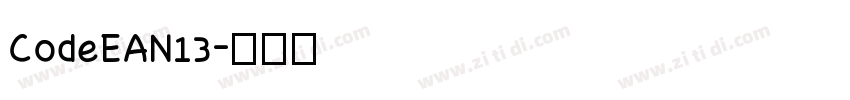 CodeEAN13字体转换