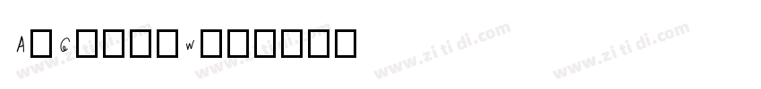 AvGardeW01字体转换