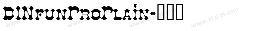DINfunProPlain字体转换
