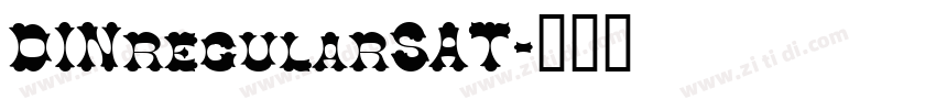 DINregularSAT字体转换