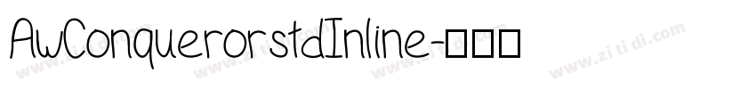 AwConquerorstdInline字体转换