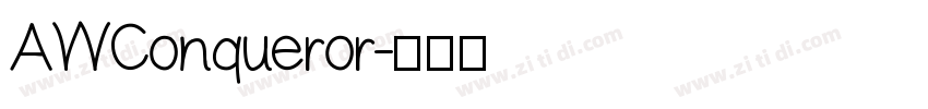AWConqueror字体转换