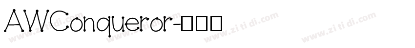 AWConqueror字体转换