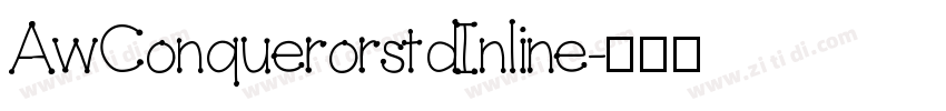 AwConquerorstdInline字体转换