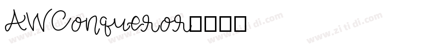 AWConqueror字体转换