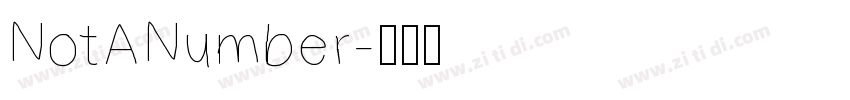 NotANumber字体转换