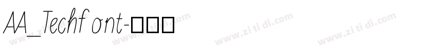 AA_Techfont字体转换