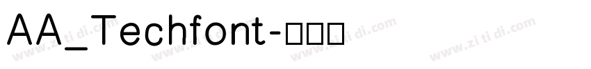 AA_Techfont字体转换