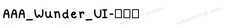 AAA_Wunder_UI字体转换