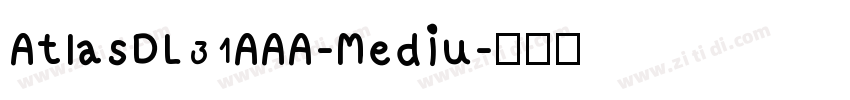 AtlasDL31AAA-Mediu字体转换