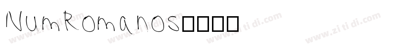 NumRomanos字体转换
