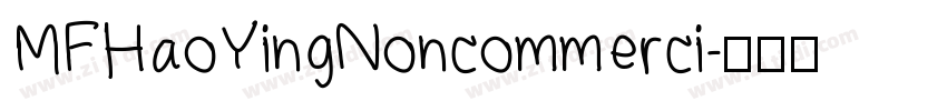 MFHaoYingNoncommerci字体转换