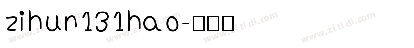 zihun131hao字体转换