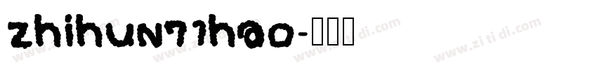 zhihun71hao字体转换