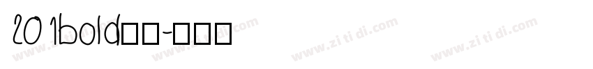 201bold下载字体转换