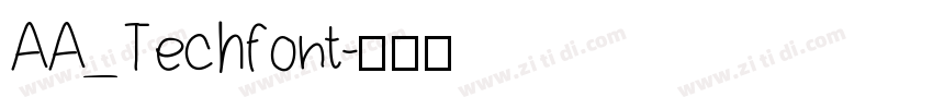 AA_Techfont字体转换