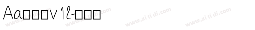 Aa润行体v12字体转换