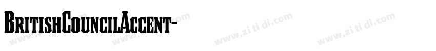 BritishCouncilAccent字体转换