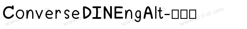 ConverseDINEngAlt字体转换
