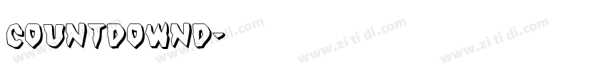 CountdownD字体转换