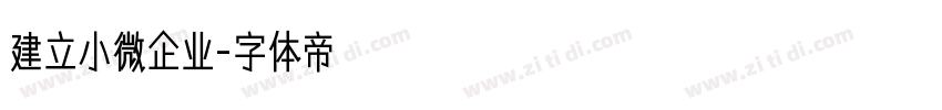 建立小微企业字体转换