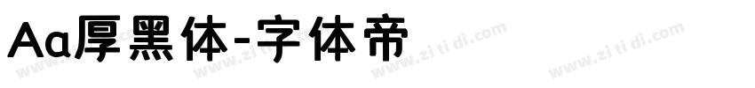 Aa厚黑体字体转换
