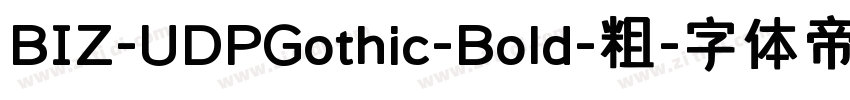 BIZ-UDPGothic-Bold-粗字体转换