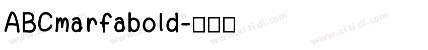 ABCmarfabold字体转换