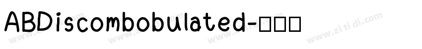 ABDiscombobulated字体转换